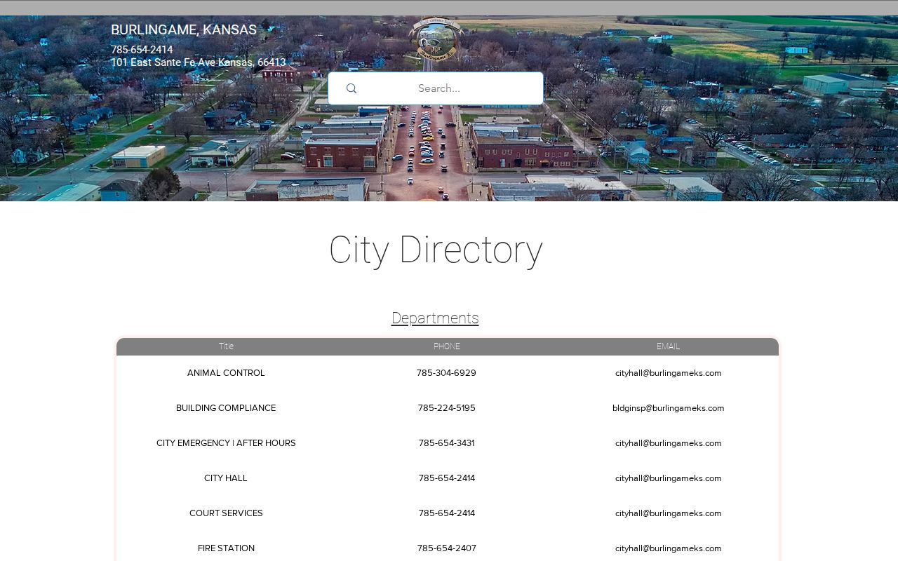 Osage County Burlingame court records Court Services directory